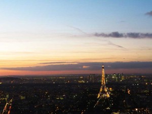 Pôr-do-sol visto da Torre Montparnasse