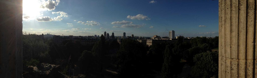 Vista do Parc des Buttes Chaumont