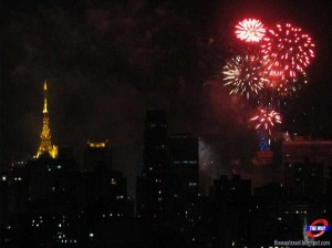 Fogos em São Paulo