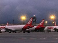 Aviões no aeroporto