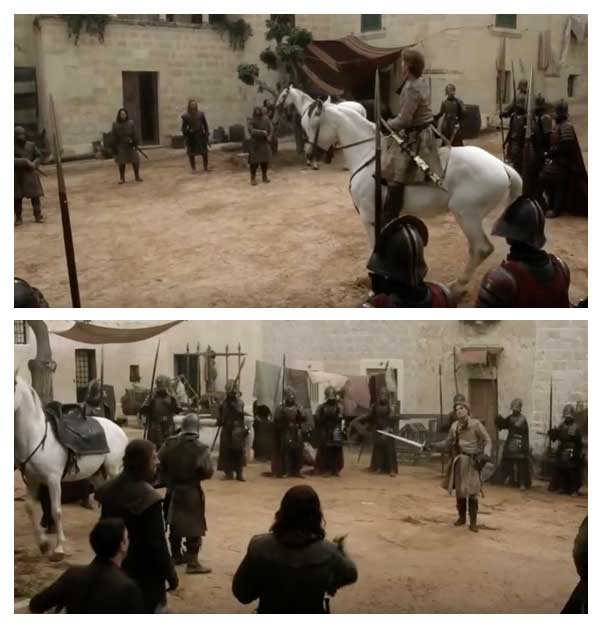 Jamie Lannister desafiou Ned Stark em Mdina