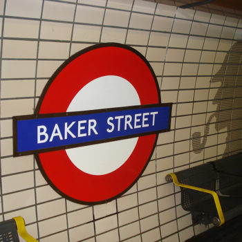 Metrô Baker Street já entrando no clima