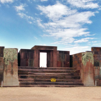 Tiwanacu: porta principal do templo